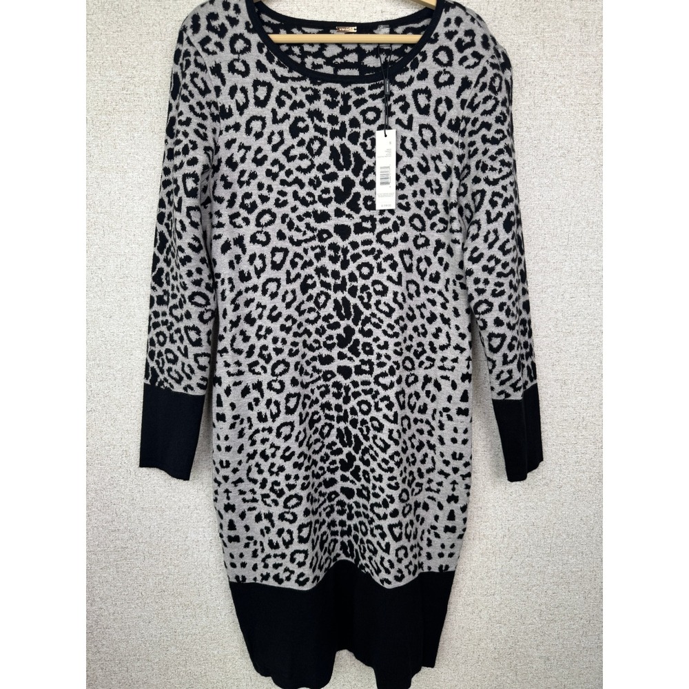T Tahari Leopard Print Sweater Dress – NWT – Size S – Retail $118